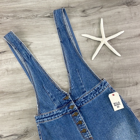 🔆BILLABONG🔆 WARMING UP INDIGO JEAN DRESS - Picture 8 of 17